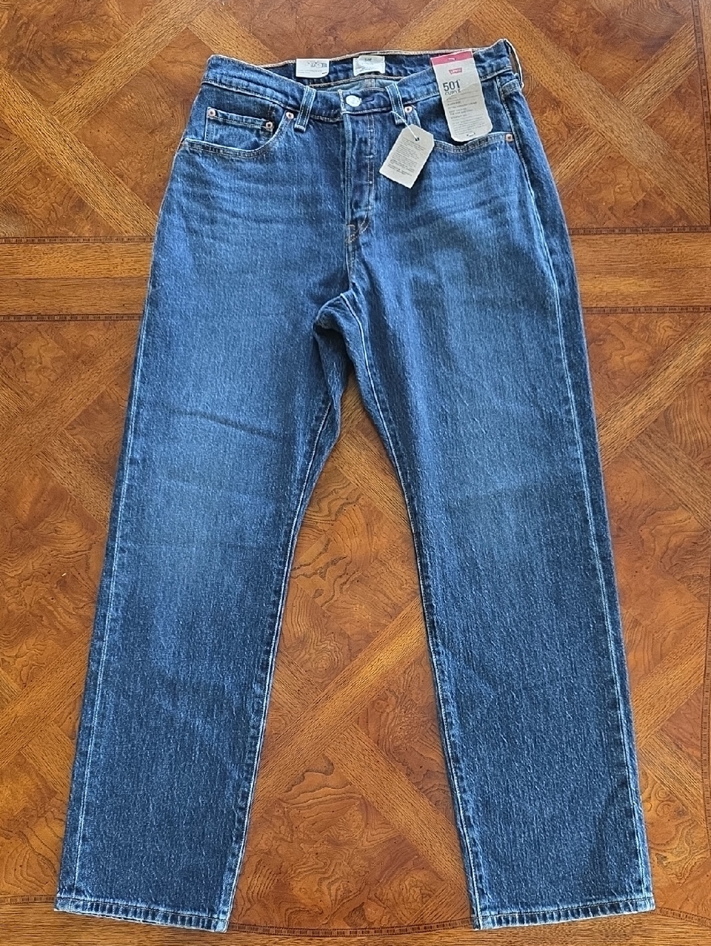 Levi's Women's 501 Curve Straight Leg Stretch Jeans - Mild Salsa - 30 X 30 - NEW